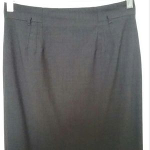 Ann Taylor, grey pence wool skirt